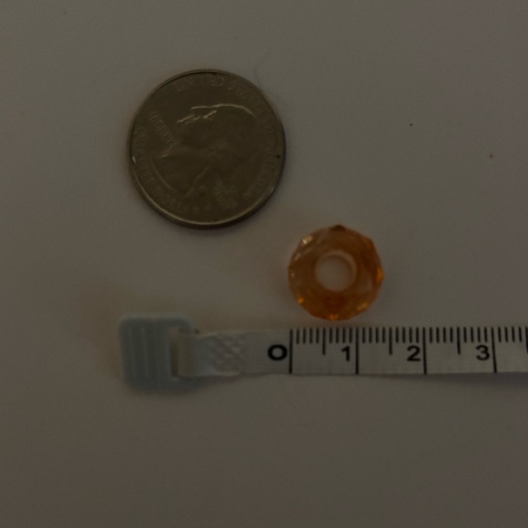 100 Count 14mm Large Orange Crystal Glass Beads - Picture 7 of 7